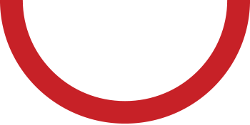 Linkedcap red half circle